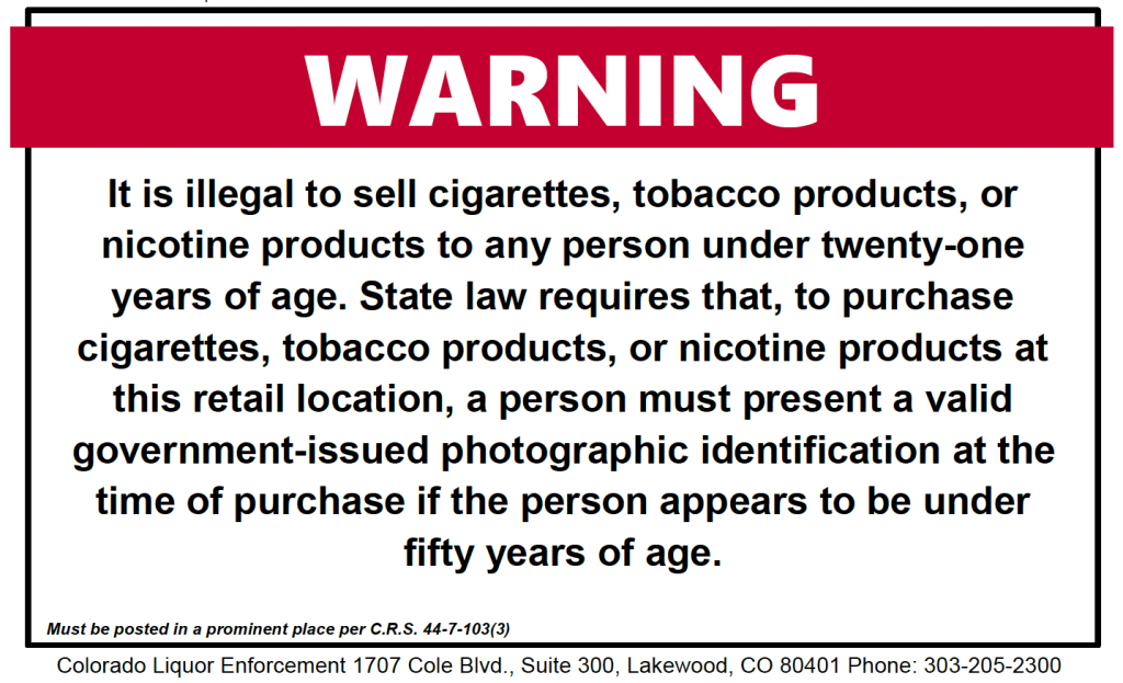 warningsign Responsible Tobacco Sales Learn The Laws